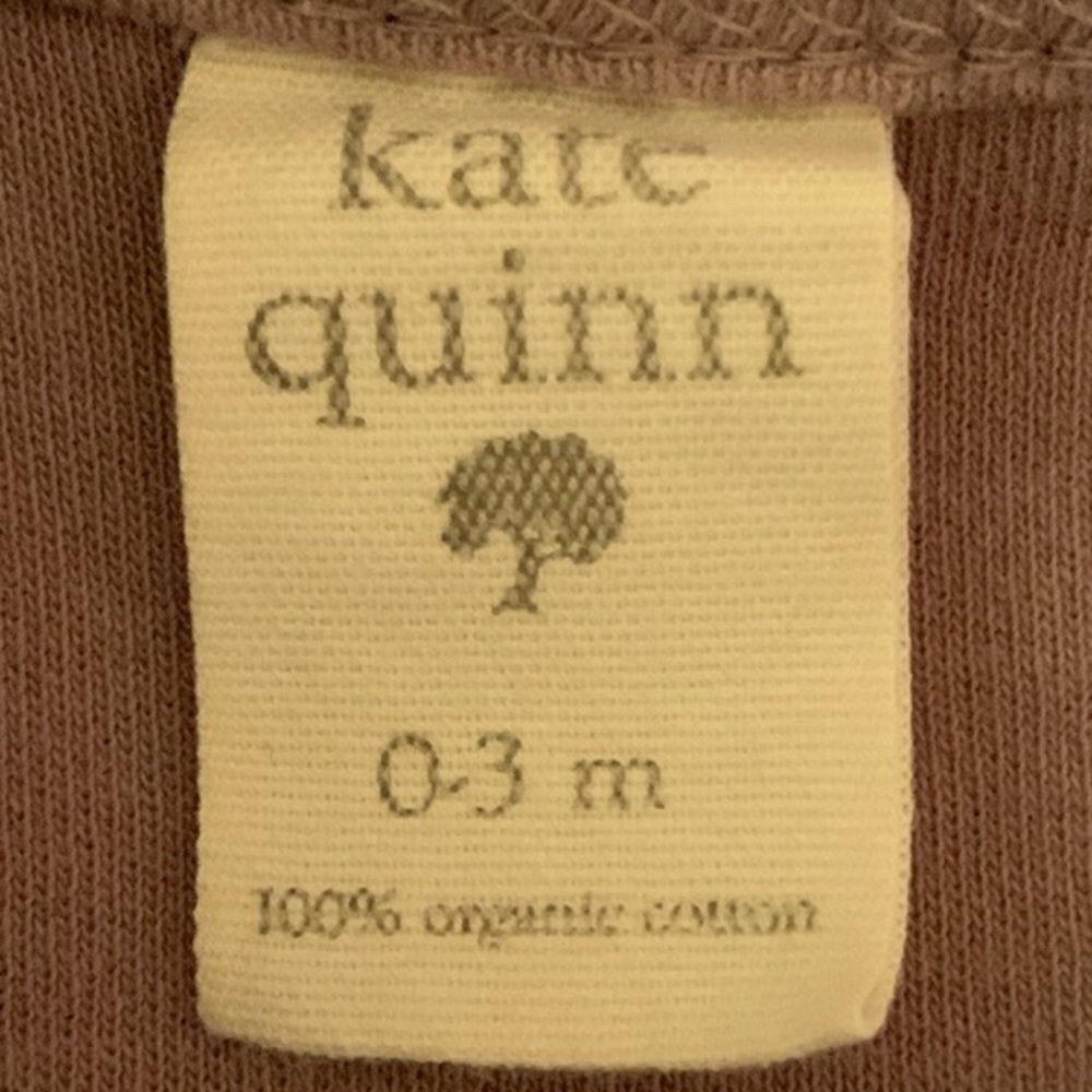 Kate Quinn Purple Organic Cotton Ruffled Footie Pajamas Size 0-3 Months - Picture 4 of 7